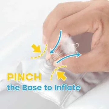 Dadouman Inflatable Cushion Insert for IKEA Antilop High Chair, Cushion Insert Only, White, 28" L x 14"(Inflated)