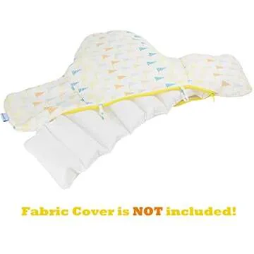 Dadouman Inflatable Cushion Insert for IKEA Antilop High Chair, Cushion Insert Only, White, 28" L x 14"(Inflated)