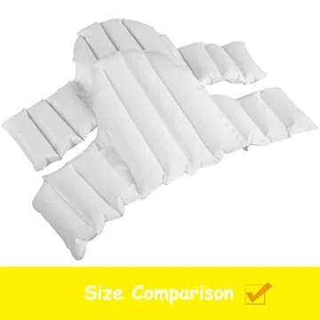 Dadouman Inflatable Cushion Insert for IKEA Antilop High Chair, Cushion Insert Only, White, 28" L x 14"(Inflated)