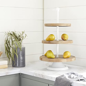 Stylish Deco 79 Farmhouse Wood Tiered Server for Any Occasion