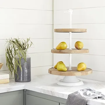 Stylish Deco 79 Farmhouse Wood Tiered Server for Any Occasion