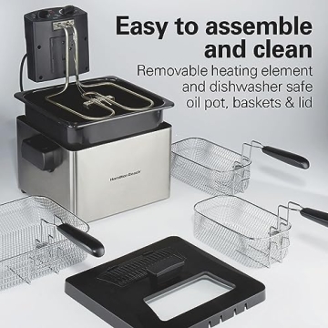 Hamilton Beach Electric Deep Fryer 4.5 Liters Capacity