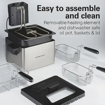 Hamilton Beach Electric Deep Fryer 4.5 Liters Capacity