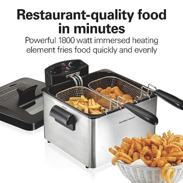 Hamilton Beach Electric Deep Fryer 4.5 Liters Capacity