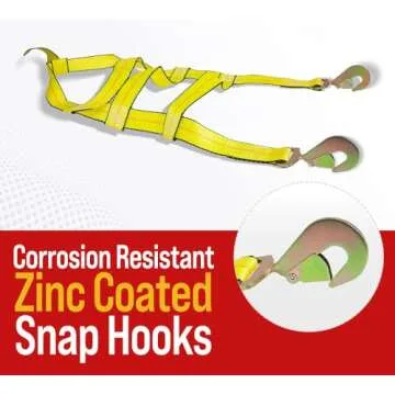 Durable Mytee Tow Dolly Wheel Net Straps 4 Pack