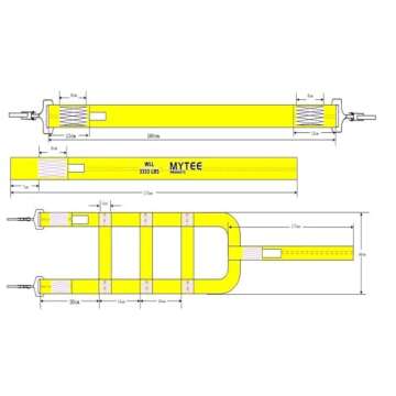 Durable Mytee Tow Dolly Wheel Net Straps 4 Pack