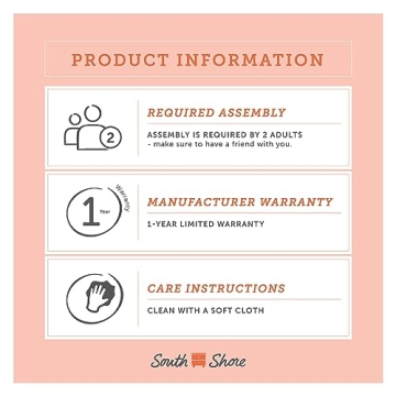 South Shore Maliza Gold Glass Bar Cart - Stylish Functional