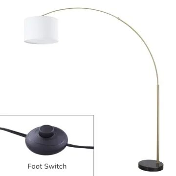 Major-Q 81" Elegant Arc Floor Lamp with Marble Base