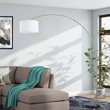 Major-Q 81" Elegant Arc Floor Lamp with Marble Base