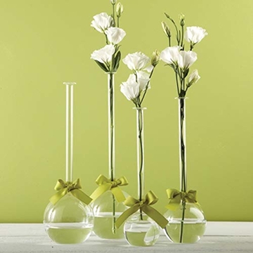 Two's Company Sleek Chic Set of 4 Bubbles Vases - Elegant Decor