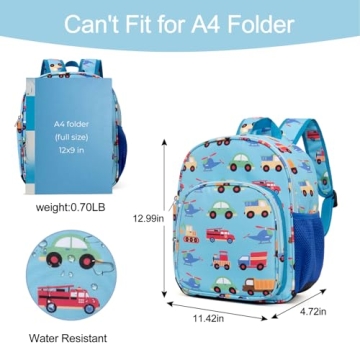 Durable Toddler Backpack for Kids with Fun Designs