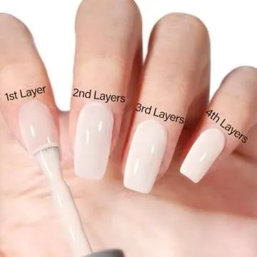 AILLSA Off White Gel Polish for Elegant Nail Art