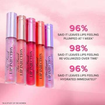 Too Faced Lip Injection Maximum Plump Extra Strength Lip Plumper Gloss | Hydrating + Plumping, 0.14 Fl Oz, Yummy Bear