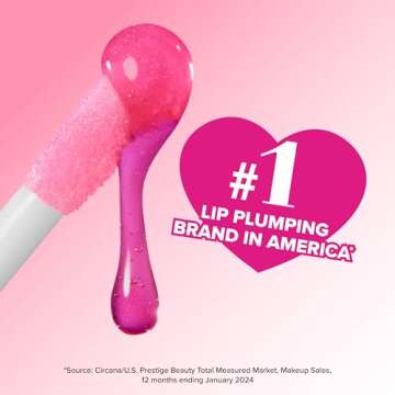 Too Faced Lip Injection Maximum Plump Extra Strength Lip Plumper Gloss | Hydrating + Plumping, 0.14 Fl Oz, Yummy Bear