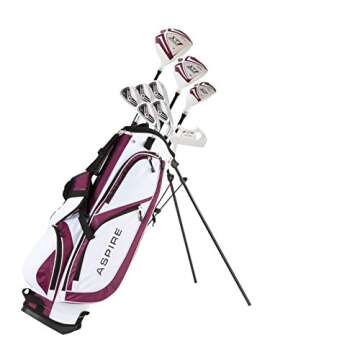 Aspire X1 Womens Golf Clubs Full Set, Includes Driver, Fairway, Hybrid, 6-PW Irons, Putter, Stand Ba...