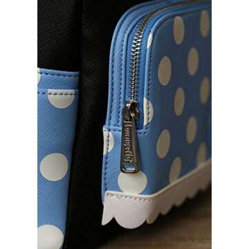 Loungefly Women's Backpack, Minnie Mouse Retro Polka Dot, Medium
