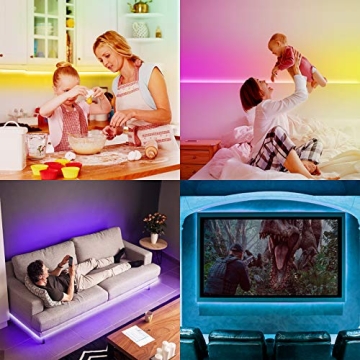 DAYBETTER 49.2 ft Smart LED Strip Lights Music Sync Color Changing