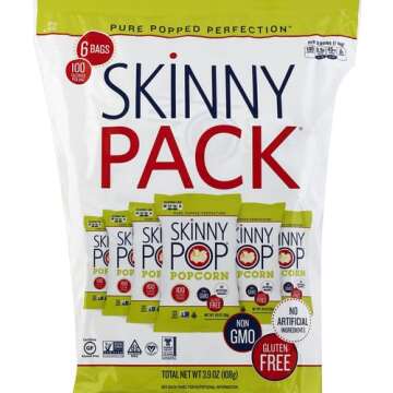 SkinnyPop Popcorn, Gluten Free, Dairy Free, Non-GMO, Healthy Snacks, Skinny Pop Original Popcorn Sna...