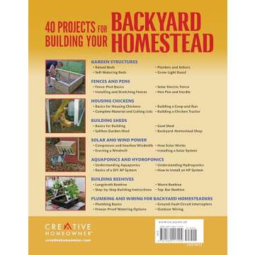 40 Projects for Building Your Backyard Homestead: A Hands-on, Step-by-Step Sustainable-Living Guide ...