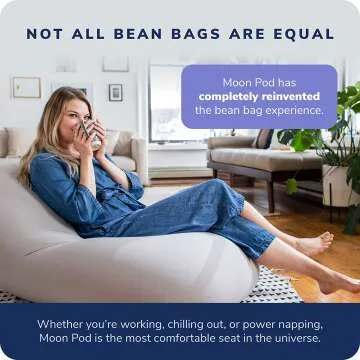 Moon Pod Beanbag Chair for Stress Relief & Comfort