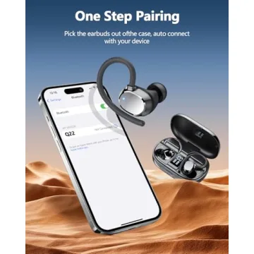 Bluetooth 5.3 Earbuds - 128H Playtime and IP7 Waterproof