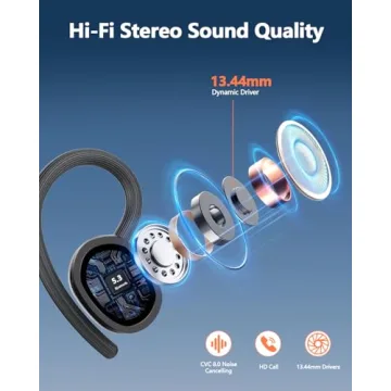 Bluetooth 5.3 Earbuds - 128H Playtime and IP7 Waterproof