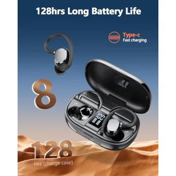 Bluetooth 5.3 Earbuds - 128H Playtime and IP7 Waterproof