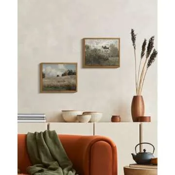 InSimSea Vintage Framed Canvas Wall Art 8x10 Inches