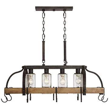 Franklin Iron Works Eldrige Chandelier with Pot Rack