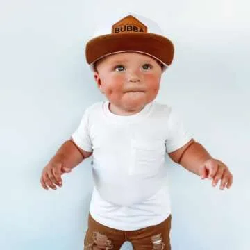 Knuckleheads Little Threads Toddler Baseball Hat - Bubba Trucker Cap for Ages 2-5