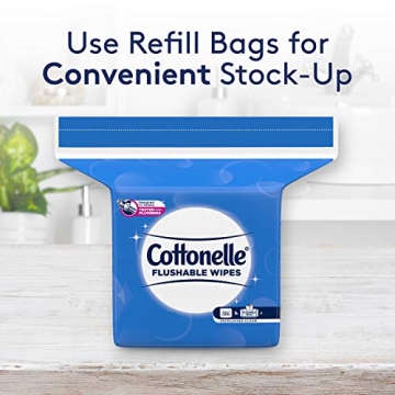 Cottonelle Flushable Wipes - Soft and Septic Safe