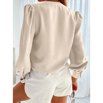 Elegant Long Sleeve Women's Business Casual Blouse