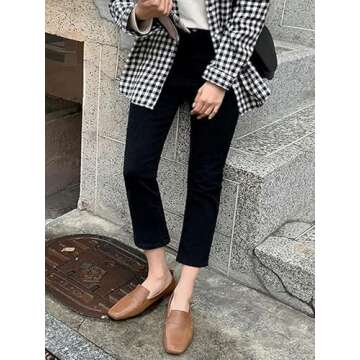 Stylish Women's High Waist Black Straight Jeans for Any Occasion