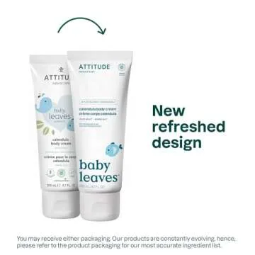 ATTITUDE Body Cream for Baby, EWG Verified, Naturally Derived, Vegan, 6.7 Fl Oz