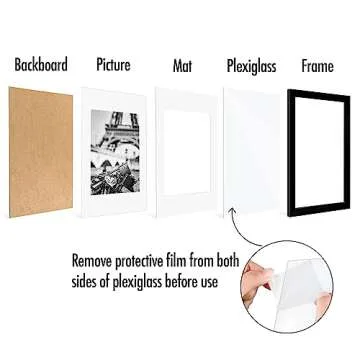 Americanflat 8x12 Picture Frame Set - Versatile and Stylish