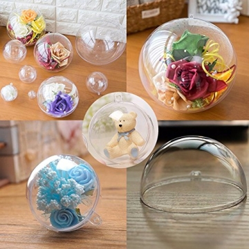 2.75" Clear Plastic Fillable Ornaments - Pack of 10