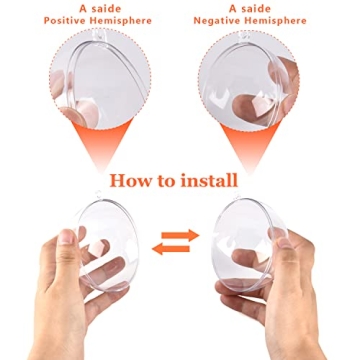 2.75" Clear Plastic Fillable Ornaments - Pack of 10