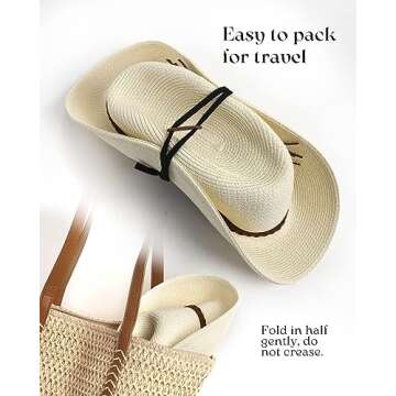 FURTALK Women's Summer Wide Brim Sun Hat Packable with UV Protection