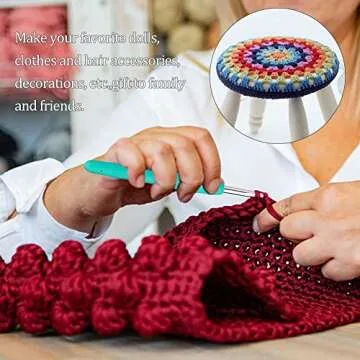 5.5 mm Crochet Hook, Ergonomic Handle for Arthritic Hands, Extra Long  Knitting Needles for Beginners and Crocheting Yarn (5.5 mm)