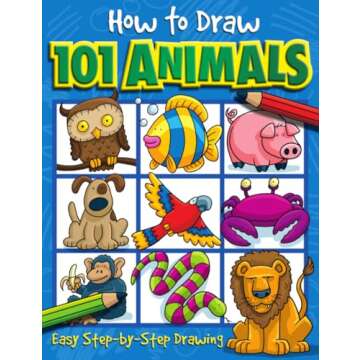How to Draw 101 Animals - Fun for Kids and Parents