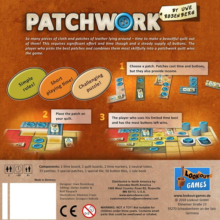 Patchwork - Strategy Puzzle Game for Families & Kids