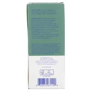 EO Eucalyptus Lemon Bath Oil for Stress Relief and Hydration