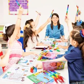 BenLouis Coloring Books for Kids With Stacking Crayons Set Mini Coloring Books Bulk for Ages 4-8-12 Small Activity Books for Birthday Party Gifts Goodie Bags Stuffers Travel（24+24Pcs Classic）