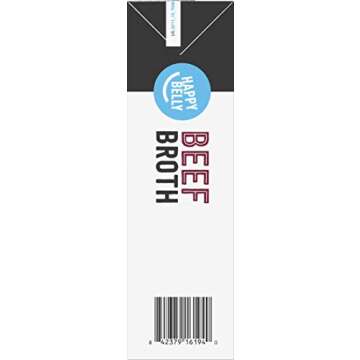 Amazon Brand - Happy Belly Beef Broth, 32 fl oz (Pack of 1)