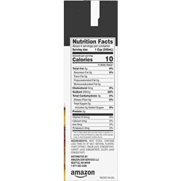 Amazon Brand - Happy Belly Beef Broth, 32 fl oz (Pack of 1)