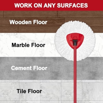 4 Pack Microfiber Mop Heads for Ocedar Spin Mop System