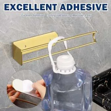 NearMoon Self-Adhesive Hand Towel Holder in Brushed Gold