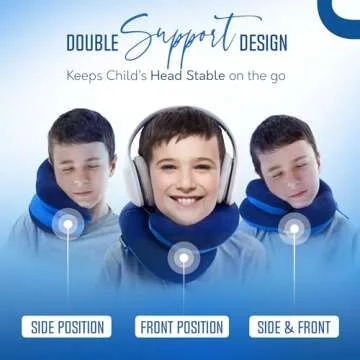 BCOZZY Kids Neck Pillow for Car & Airplane Travel