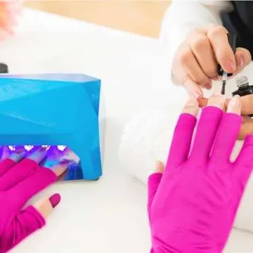 Syhood Anti-UV Fingerless Gloves for Gel Manicure