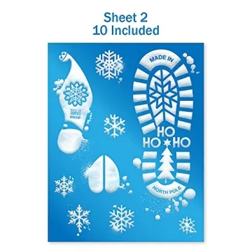 Colonel Pickles Santa Footprints - 180 Ct Holiday Stickers Kit